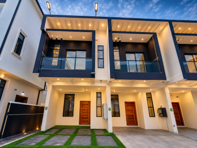 Luxury 3 Bedroom Terraced Duplex in a Gated Estate, Chevron, Lekki, Lagos, Terraced Duplex for Sale