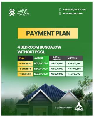 4 Bedroom Bungalow, Along The, Lekki Expressway, Lekki, Lagos, Detached Bungalow for Sale