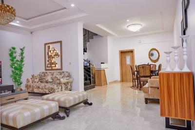 Luxury Furnished 4bedroom Terrace Duplex with Bq, Guzape District, Abuja, Terraced Duplex for Rent