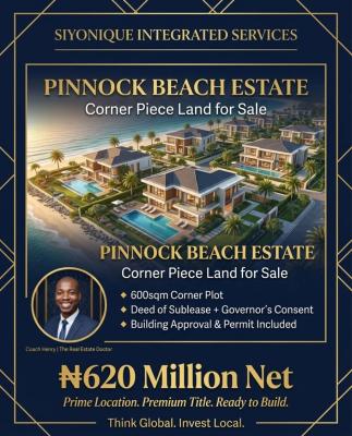 Luxury Land Offering in Pinnock Beach Estate -- Approved, Titled & Inv, Pinnock Beach Estate, Osapa, Lekki, Lagos, Residential Land for Sale