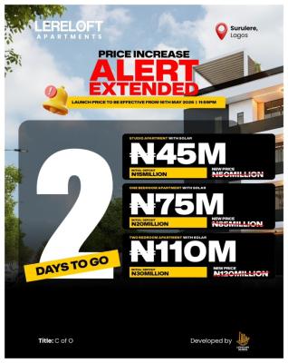 The Epitome of Refined Urban Living, Own a Premium Residence Apartment, Aguda, Surulere, Lagos, Mini Flat (room and Parlour) for Sale