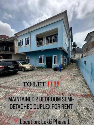 Maintained 2 Bedroom Semi-detached Duplex, Lekki, Lekki Phase 1, Lekki, Lagos, House for Rent