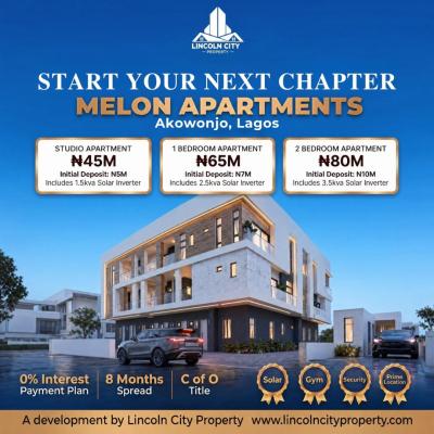 Affordable Luxury Apartment, Melon Apartment Egbeda, Akowonjo, Alimosho, Lagos, Terraced Duplex for Sale