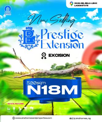 Ibeju Lekki Luxry Land, Prestige Estate Okun Ishe By Dangote Refinery, Ibeju Lekki, Lagos, Residential Land for Sale