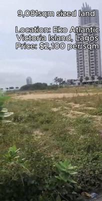 9,081square Meters of Land, Eko Atlantic City, Lagos, Mixed-use Land for Sale