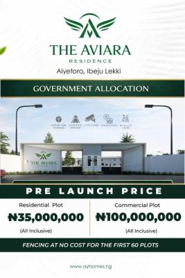 The Aviara Residence, Eleko, Ibeju Lekki, Lagos, Mixed-use Land for Sale