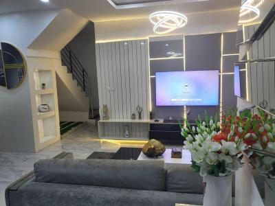 Experience a Luxury Lifestyle in This Cozy Fully Furnished 4 Bedroom, Chevron Lekki, Lekki, Lagos, Semi-detached Duplex for Rent