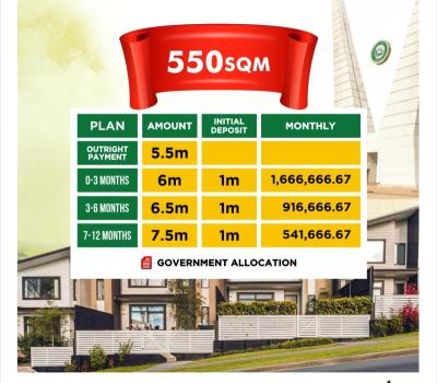 Abeokuta Olumo Rock Luxry 550 Sqm Land, Olumo Rock Abeokuta Ogun State, Abeokuta North, Ogun, Land for Sale