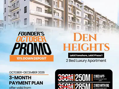 2 Bedroom Apartment with BQ (Off-Plan Project) — Lekki, Lagos