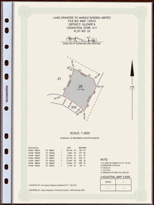 Prime Commercial Filling Station Land in Guzape Ii -- Plot 20, Guzape A11, Guzape District, Abuja, Commercial Land for Sale