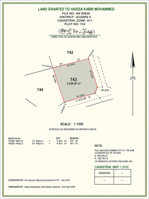 Exclusive Residential Plot in Guzape Ii Abuja, Guzape 2, A11, Guzape District, Abuja, Residential Land for Sale