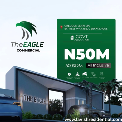 The Eagle Commercial_ay.h, Okeogun, Lekki-epe Expressway, Ibeju Lekki, Lagos, Land for Sale