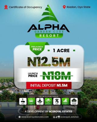Alpha Garden City Resort, Along Circular Road Oluyole Local Govt, Ibadan, Oyo, Residential Land for Sale