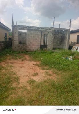 Profitable Half Plot of Land with Developing 4 Bedrooms, Ikola, Command, Meiran, Agege, Lagos, Detached Bungalow for Sale
