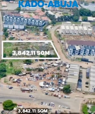 Strategic, Highly Visible Commercial Landuse ( Hotel Plot): 3.842.11m2, Along Mabushi/ Kado Bypass Road, Kado, Abuja, Commercial Land for Sale