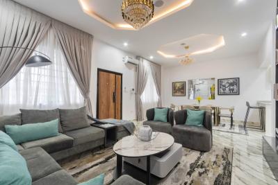 Luxury 3 Bedroom Apartment with Gymnasium and Swimming Pool, Inbuilt Speakers, Netflix, Unlimited Wifi, Ps5, Ikate, Lekki, Lagos, Flat / Apartment Short Let