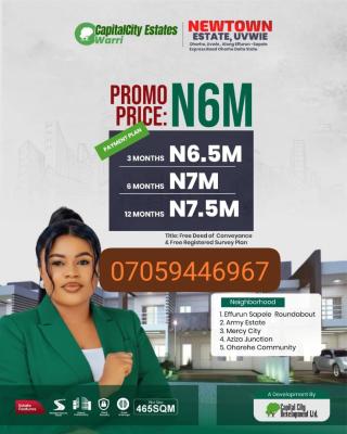 Plots of Buy and Build Land in Uvwie, Along Effurun Sapele Expressroad Ohorhe, Effurun, Uvwie, Delta, Residential Land for Sale