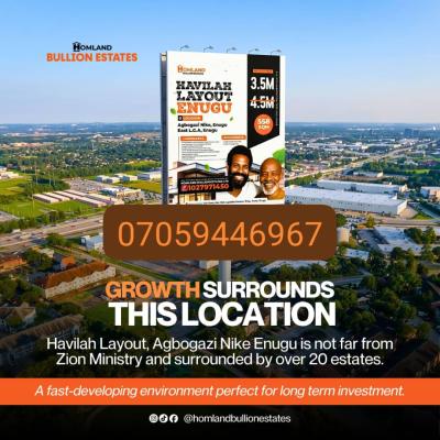 Plots of Affordable Land in Enugu, Agbogazi Nike, Enugu, Enugu, Mixed-use Land for Sale