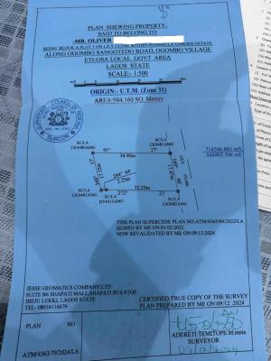 a Plot of Land  584 Sqm Inside Peninsula Garden, Ajah, Lagos, Land for Sale