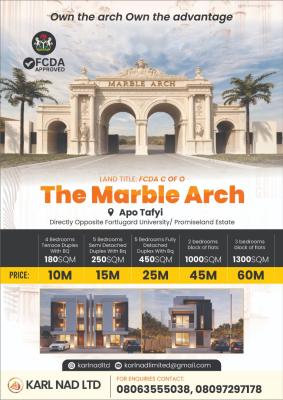 Estate Plots(the Marble Arc)price, Apo-tarfi, Apo, Abuja, Residential Land for Sale