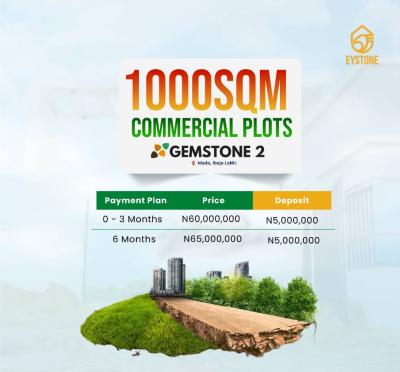 Premium Estate Land Facing Coastal Road, Genmstone Estate Phase 2,eleko Beach Junction, Idado, Lekki, Lagos, Mixed-use Land for Sale