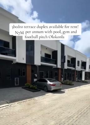 Luxury 3bedroom, Ajah, Lagos, Terraced Duplex for Rent