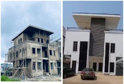 Fully Detached Carcass 5 Bedroom Duplex with Bq, Jahi, Abuja, Detached Duplex for Sale