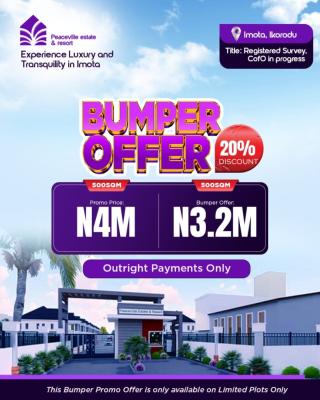 Peaceville Estate & Resort, Imota, Ikorodu, Lagos, Land for Sale