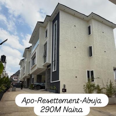 Luxury 4 Bedroom Terrace Duplex with Bq, Off Sahad Hospitals, Apo Resettlement, Apo, Abuja, Terraced Duplex for Sale