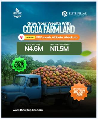 1 Hectare of Cocoa Farm: Annual Return of 9million and Above!, Alabata, Abeokuta North, Ogun, Mixed-use Land for Sale