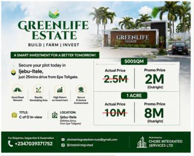 Invest in Acres of Affordable Dry Land, Green Life Estate Ijebu Itele, Ijebu East, Ogun, Mixed-use Land for Sale
