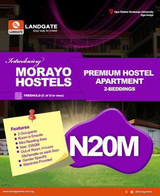 Premium Hostel Apartment, Opposite Onabanjo University Ago-lwoye, Km 46, Ogun, Block of Flats for Sale