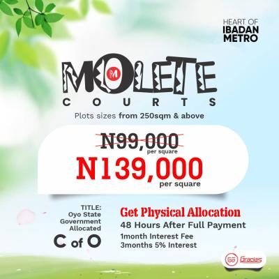 Get Physical Allocation Within 48 Hours Upon Full Payment, Ibadan, Oyo, Residential Land for Sale