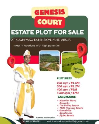 Estate Plot of Land, Kuje, Abuja, Residential Land for Sale