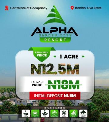 Own a Acre of Land, Alpha Garden City Resort, Ibadan, Oyo, Residential Land for Sale