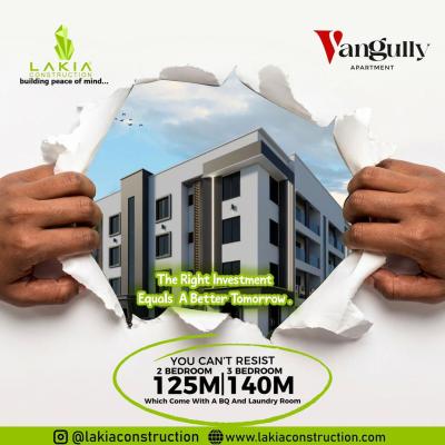 3bedrooms Apartment with Bq +laundry Room, Vangully Apartment Is Right on Abraham Adesanye Roundabout Axies, Ajah, Lagos, Block of Flats for Sale