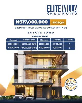 Own a 250sqm, 350sqm, 500sqm, 750sqm Lots, Tarred Road, Asokoro District, Abuja, Residential Land for Sale