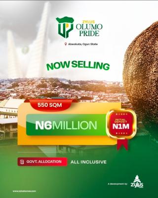 550sqms Land with 1m Initial Deposit, Ibara, Abeokuta South, Ogun, Residential Land for Sale