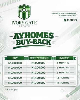 Ivory Gate Estate Buyback, Off Lekki-epe Expressway, Ilamija, Ibeju Lekki, Lagos, Land for Sale