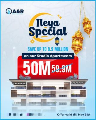 Ileya Offer: Studio Apartments Near Coast Road at Laguna Beach, Laguna Beach Apartment , a Secured Estate with Pool and Beach View, Ajah, Lagos, Flat / Apartment for Sale