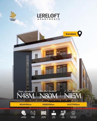 Affordable Off Plan 2 Bedroom Apartment with Great Amenities, a Well Planned Luxury Apartment Perfect for Shortlet Or Airbnb, Aguda, Surulere, Lagos, Block of Flats for Sale