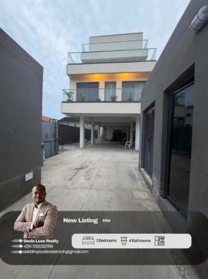 a Contemporary 3 Bedroom Serviced Apartment with a Stunning View, By Whitesand School, Lekki Phase 1, Lekki, Lagos, Flat / Apartment for Rent