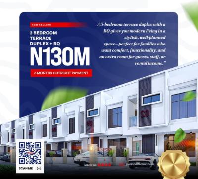 Specious 3 Bedroom Duplex with Bq, Beachwood Estate Bogije, Ibeju Lekki, Lagos, Terraced Duplex for Sale