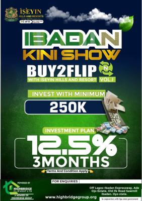 3 Months Buy 2 Flip Investment Plan, Ibadan, Oyo, Mixed-use Land for Sale