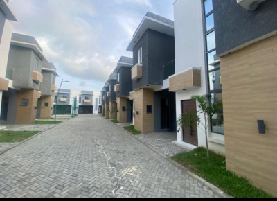 Newly Built 3 Bedroom Terrace Duplex with Bq, Swimming Pool and Childr, Lekki Palm City, Ajah, Lagos, Terraced Duplex for Rent