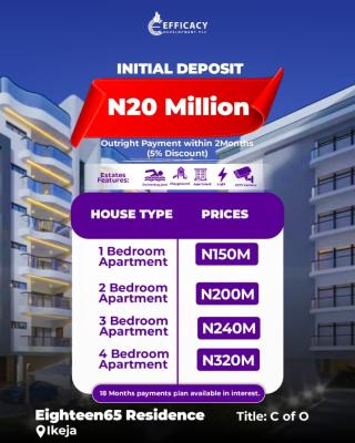1865, Eighteen65 Residencies. 379 Ikorodu Road , Opebi Link Bridge , Along M, Ikeja, Lagos, Mini Flat (room and Parlour) for Sale