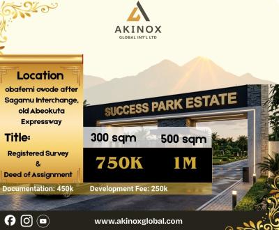 Estate Land in Obafemi Owode Success Park, Success Park Estate Obafemi Owode Ogun State, Owode, Obafemi Owode, Ogun, Residential Land for Sale
