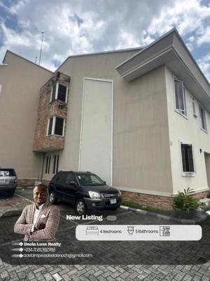 a Tastefully Finished 4-bedroom Terrace Duplex with a Bq & Study Room, Banana Island, Ikoyi, Lagos, Terraced Duplex for Rent