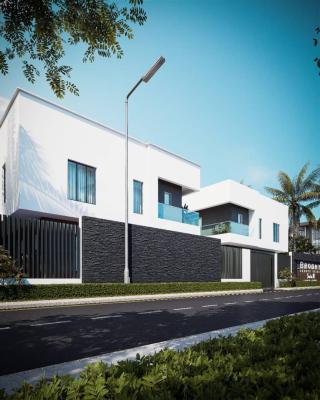 2 Bedroom Duplex with Bq, Classic Duplexes Inside Sunshine Garden Estate, Owode, Obafemi Owode, Ogun, Terraced Duplex for Sale