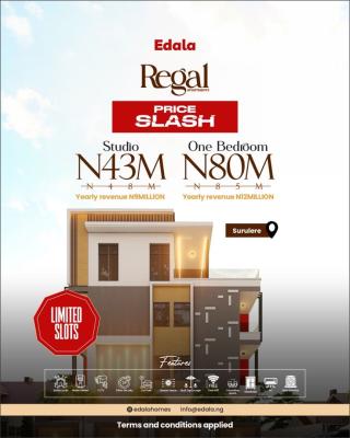 Invest in Regal Apartments Surulere -- High-yield Serviced Apartments, Regal Apartment,, Surulere, Lagos, Block of Flats for Sale
